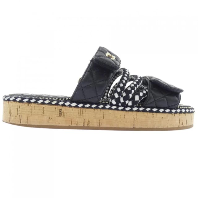 Chanel Sandals Black in Black from The Reluxe, photo 1 of 1
