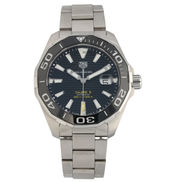 TAG Heuer Aquaracer WAY201A 43mm Stainless Steel Watch from H&T, photo 1 of 1