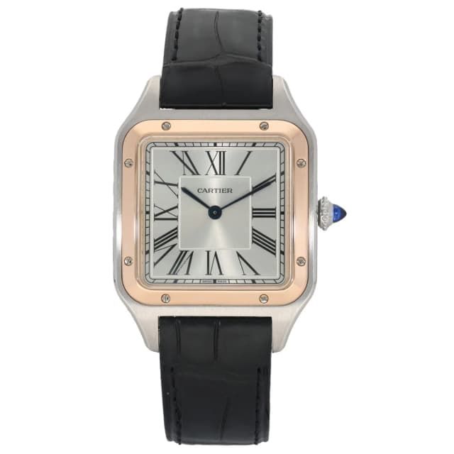 Cartier Santos Dumont W2SA0011 32mm Bi-Colour Watch in Leather from H&T, photo 1 of 1