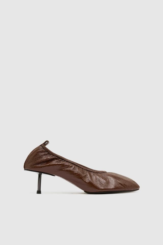 St Agni Classic Ballet Heel - Patent Liqueur, image 1 of 1 from St. Agni