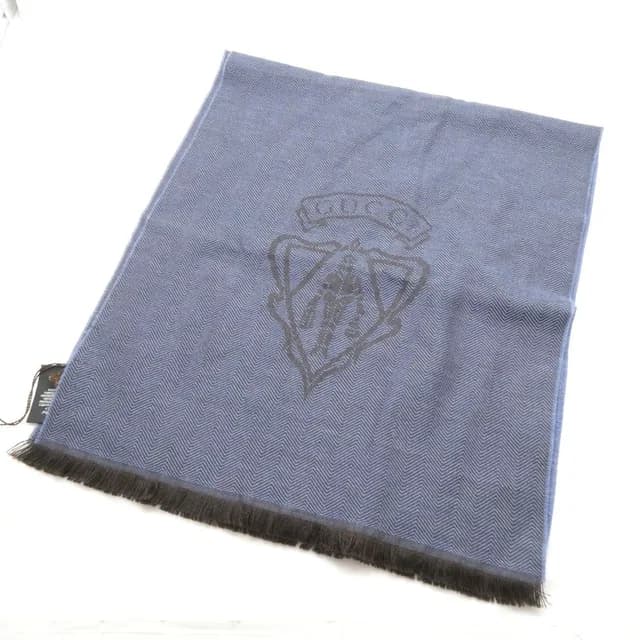 Gucci Shawl Wool 100% Scarf Fringe Herringbone in Wool from The Reluxe, photo 1 of 1