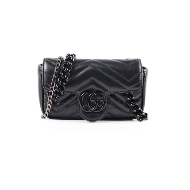 Gucci Marmont Super Mini Belt Bag So Black in Black Leather from The Purse Affair, photo 1 of 1