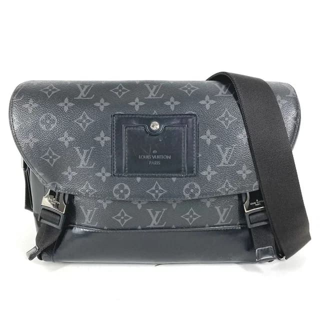 Louis Vuitton Shoulder Bag Messenger Voyage PM Monogram Eclipse Canvas Black in Black Canvas from The Reluxe, photo 1 of 1