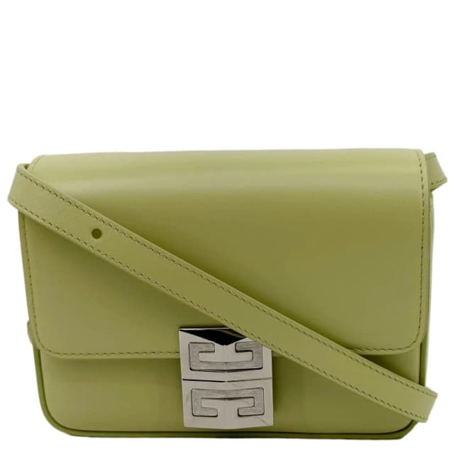 Givenchy 4G Mini Smooth Leather Crossbody Bag Green in Green Leather from Dallas Designer Handbags, photo 1 of 1