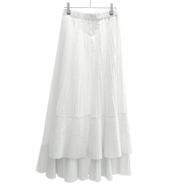Brunello Cucinelli Pleasure Long Skirt White in White from The Reluxe, photo 1 of 1