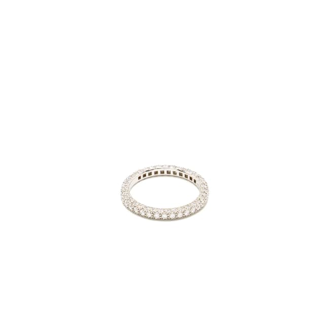 Tiffany & Co. size 4 Narrow Etoile Band Ring Platinum Diamonds Pave from EMIER, photo 1 of 1