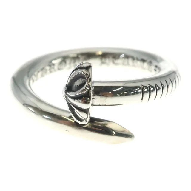 Chrome Hearts Nail Crsball Cross Ball Ring Silver in Silver from The Reluxe, photo 1 of 1