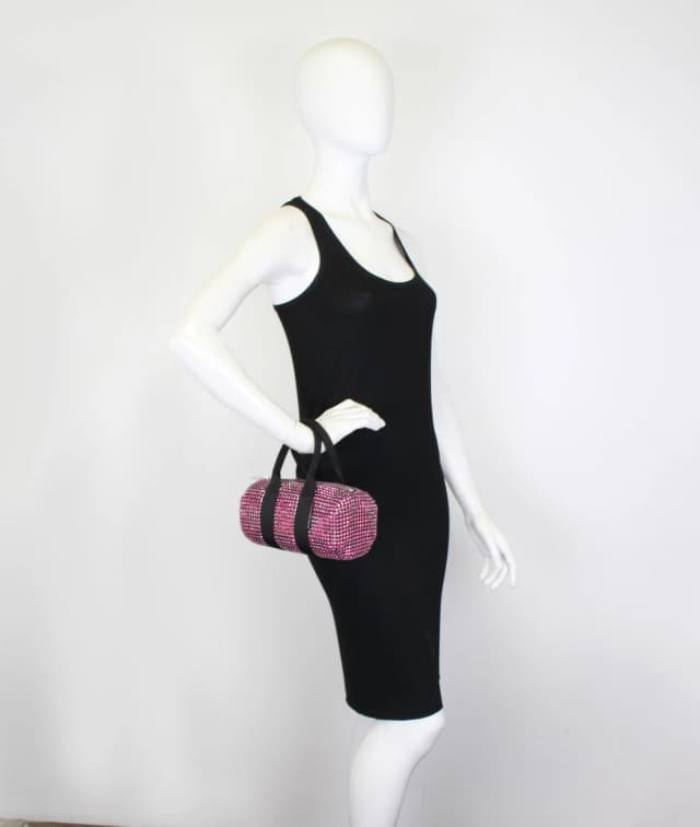 Alexander Wang Cruiser Crystal Mini Duffel, Fuschia, image 1 of 1 from Cultstatus