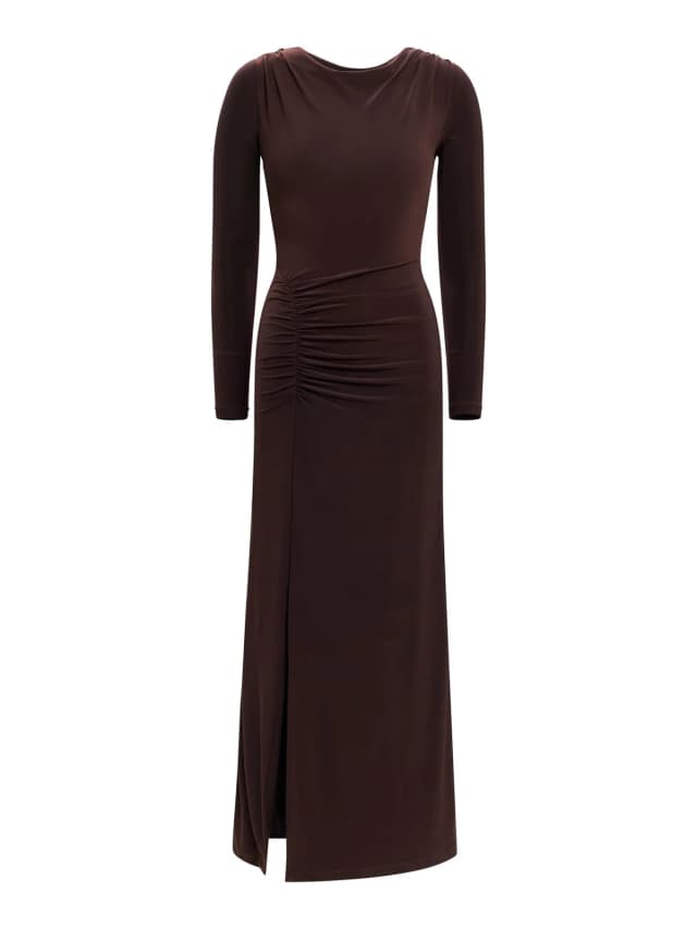 Forever New Cherie Jersey Maxi Dress Dark Chocolate in Dark Chocolate, image 1 of 1 from Fenwick