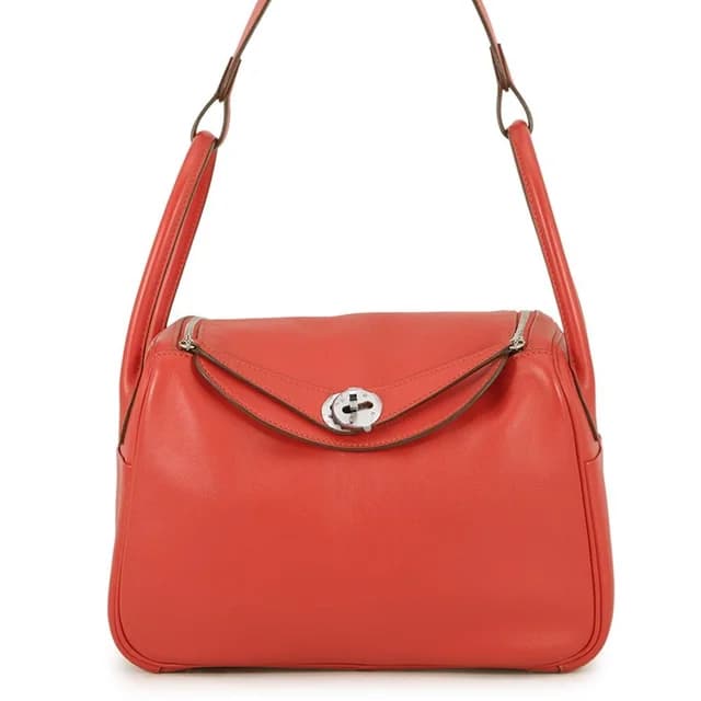 Hermès Handbag Lindy 26 le Juc Silver Swift 2-Way in Silver Swift leather from The Reluxe, photo 1 of 1