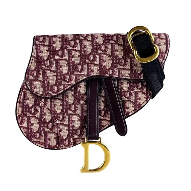 Dior Belt Bag Burgundy in Burgundy Canvas from The Reluxe, photo 1 of 1
