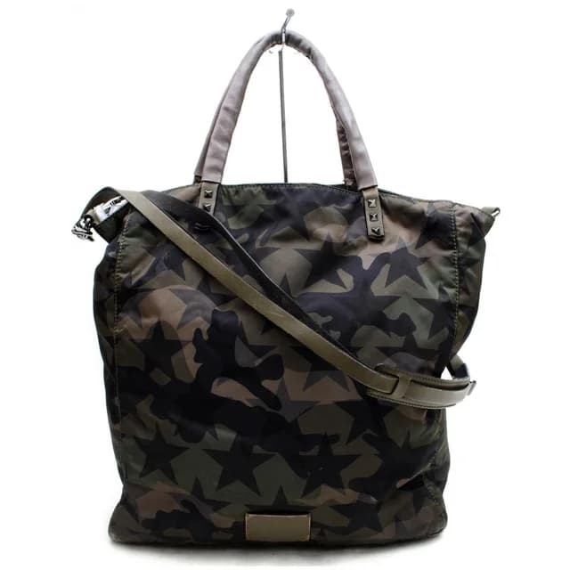 Valentino Garavani Camouflage Star Rockstud 2way Tote in Nylon from Bagriculture, photo 1 of 1