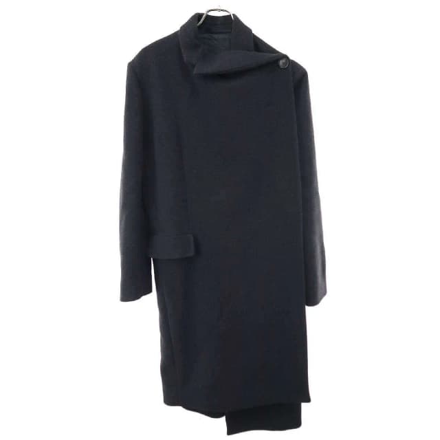 Balenciaga Melton Deformation Over Coat Black 42 in Black Wool from The Reluxe, photo 1 of 1