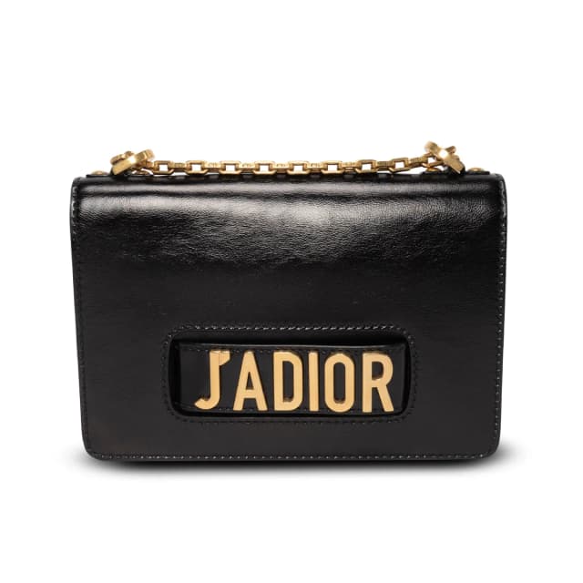 Dior Medium J'Adior Chain Flap Bag in Black Patent leather from Blue Spinach, photo 1 of 1