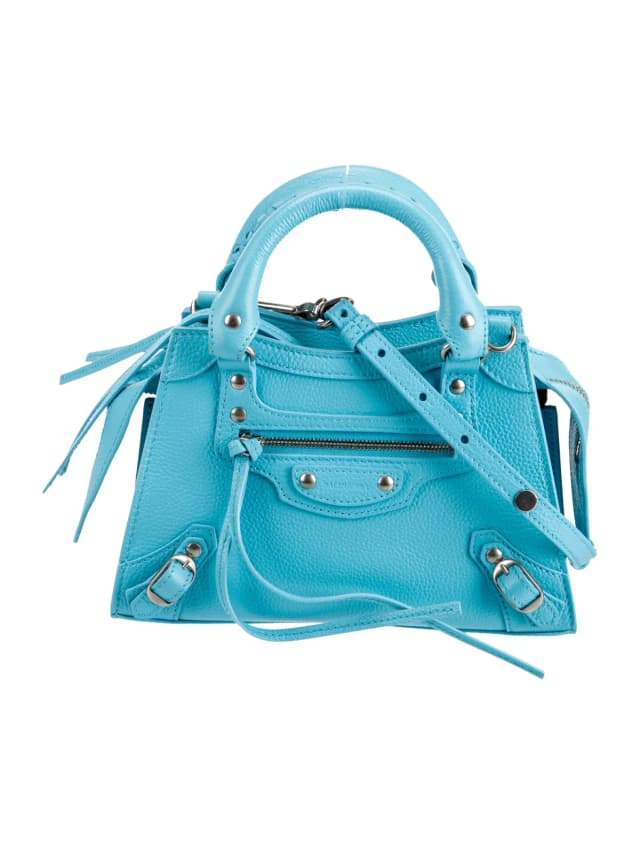 Balenciaga Top Handle Other bag in Blue Leather from The RealReal, photo 1 of 1