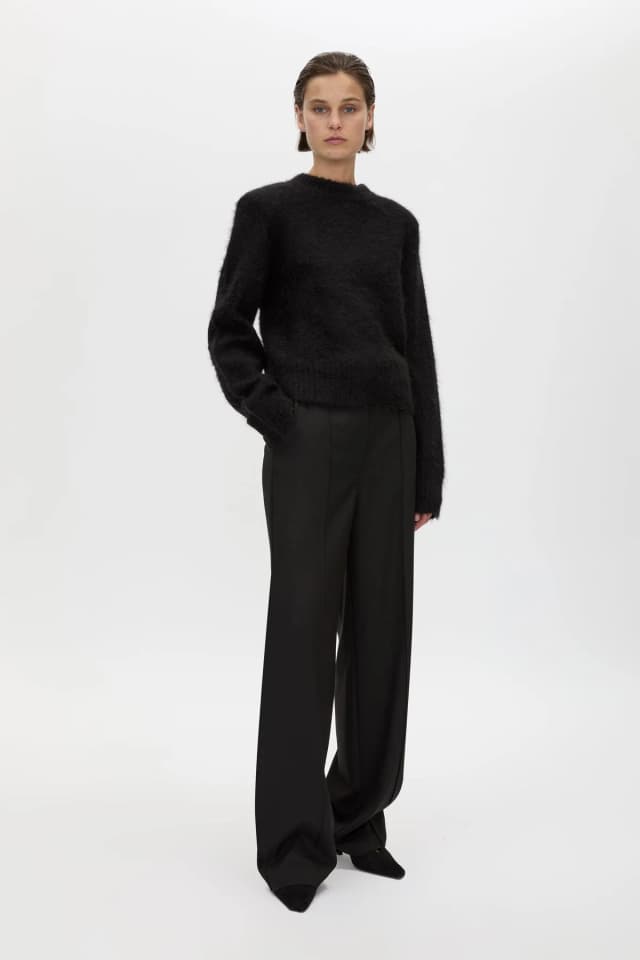C&M CAMILLA AND MARC SALE Ines Knit Sweater in black, image 1 of 1 from Camilla and Marc