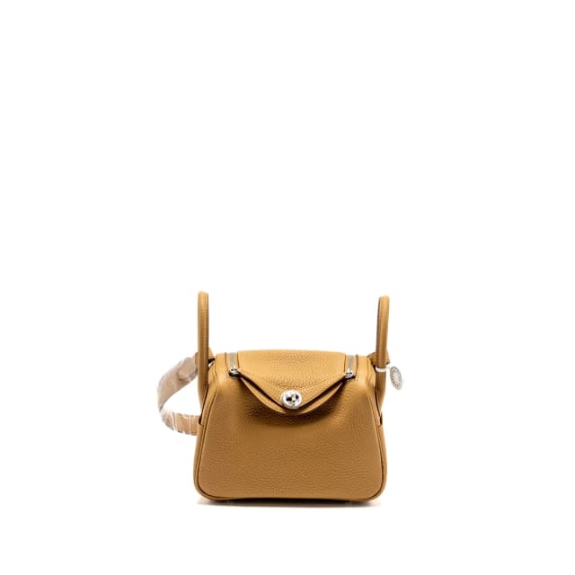 Hermès Mini Lindy Clemence Biscuit SHW Stamp B in Clemence leather from EMIER, photo 1 of 1