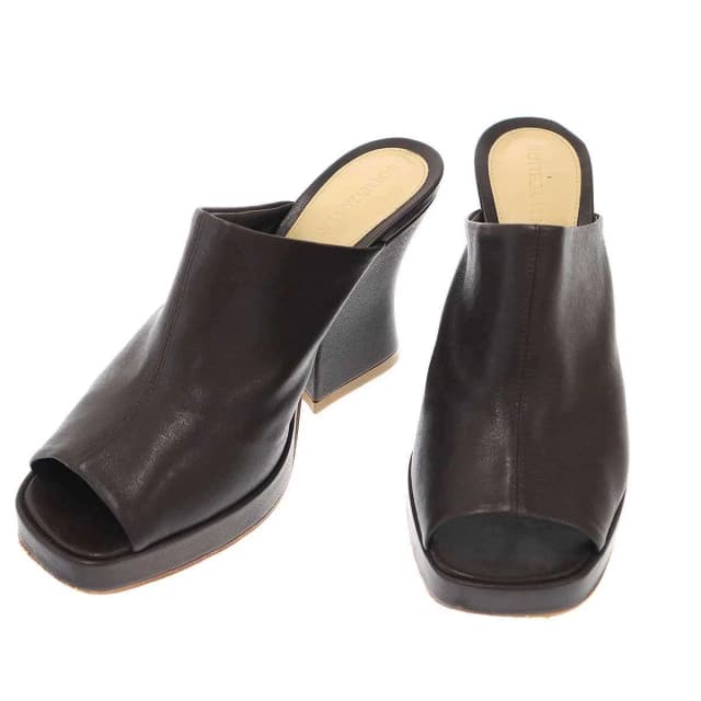Bottega Veneta Open Toe Sandals Brown in Brown from The Reluxe, photo 1 of 1