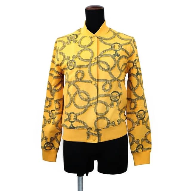 Hermès Jacket Palfrowa Remix Teddy 34 Jaune-mimosa in Yellow from The Reluxe, photo 1 of 1
