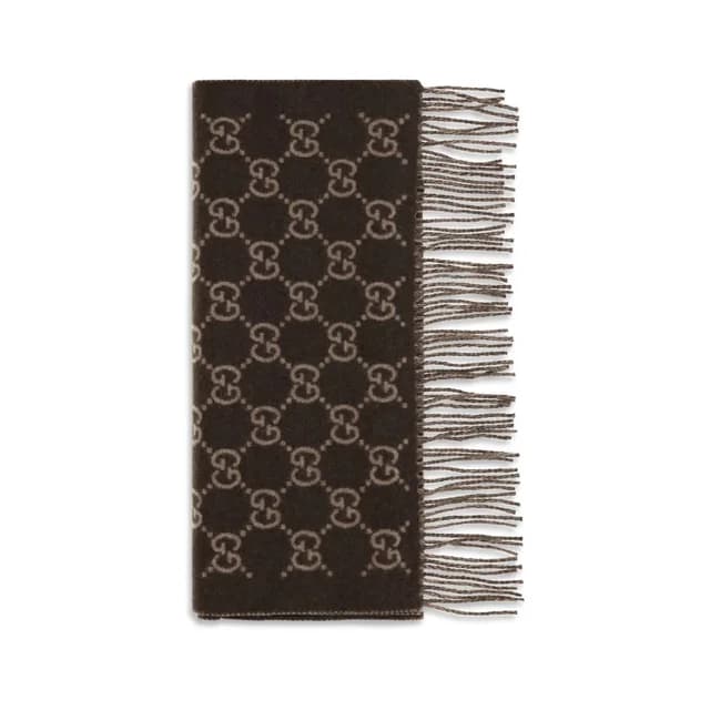 Gucci Brown Cashmere Scarf in Brown Cashmere from HEWI, photo 1 of 1