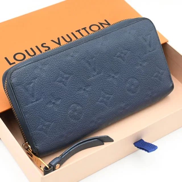 Louis Vuitton Zippy Wallet Empreinte Blue in Blue Leather from The Reluxe, photo 1 of 1