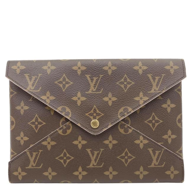 Louis Vuitton Kirigami Pochette Large Monogram Canvas Clutch Brown in Brown Coated canvas from Dallas Designer Handbags, photo 1 of 1