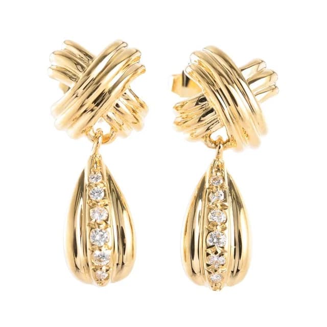 Tiffany & Co. Earrings Signature Cross Teardrop from The Reluxe, photo 1 of 1