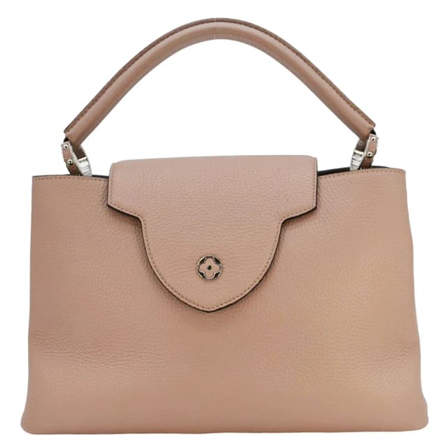Louis Vuitton Capucines MM Taurillon Leather Satchel Bag Pink in Pink Leather from Dallas Designer Handbags, photo 1 of 1
