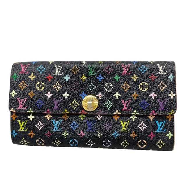 Louis Vuitton Wallet Monogram Multicolor Pochette Porte Monnaie Credit Noir in Black from The Reluxe, photo 1 of 1