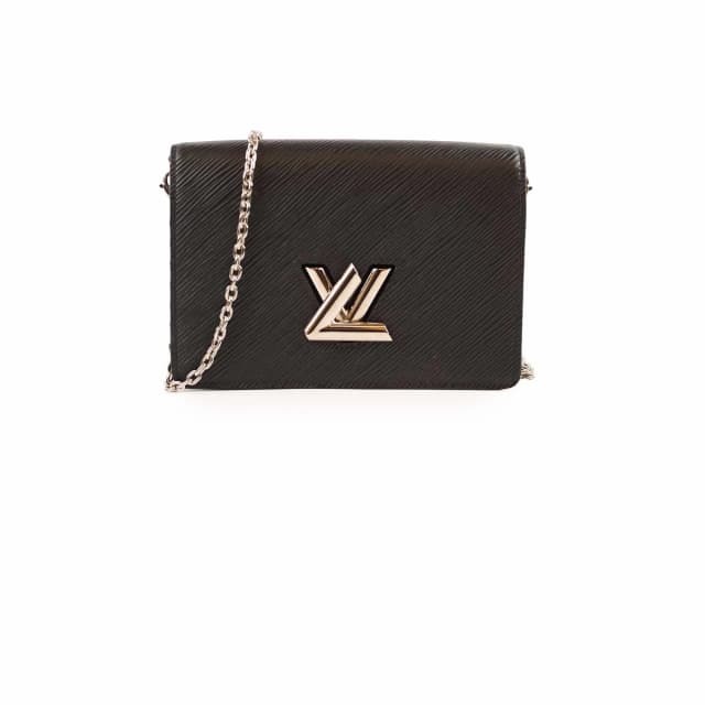 Louis Vuitton Twist Wallet On Chain WOC Black Epi in Black Leather from The Purse Affair, photo 1 of 1