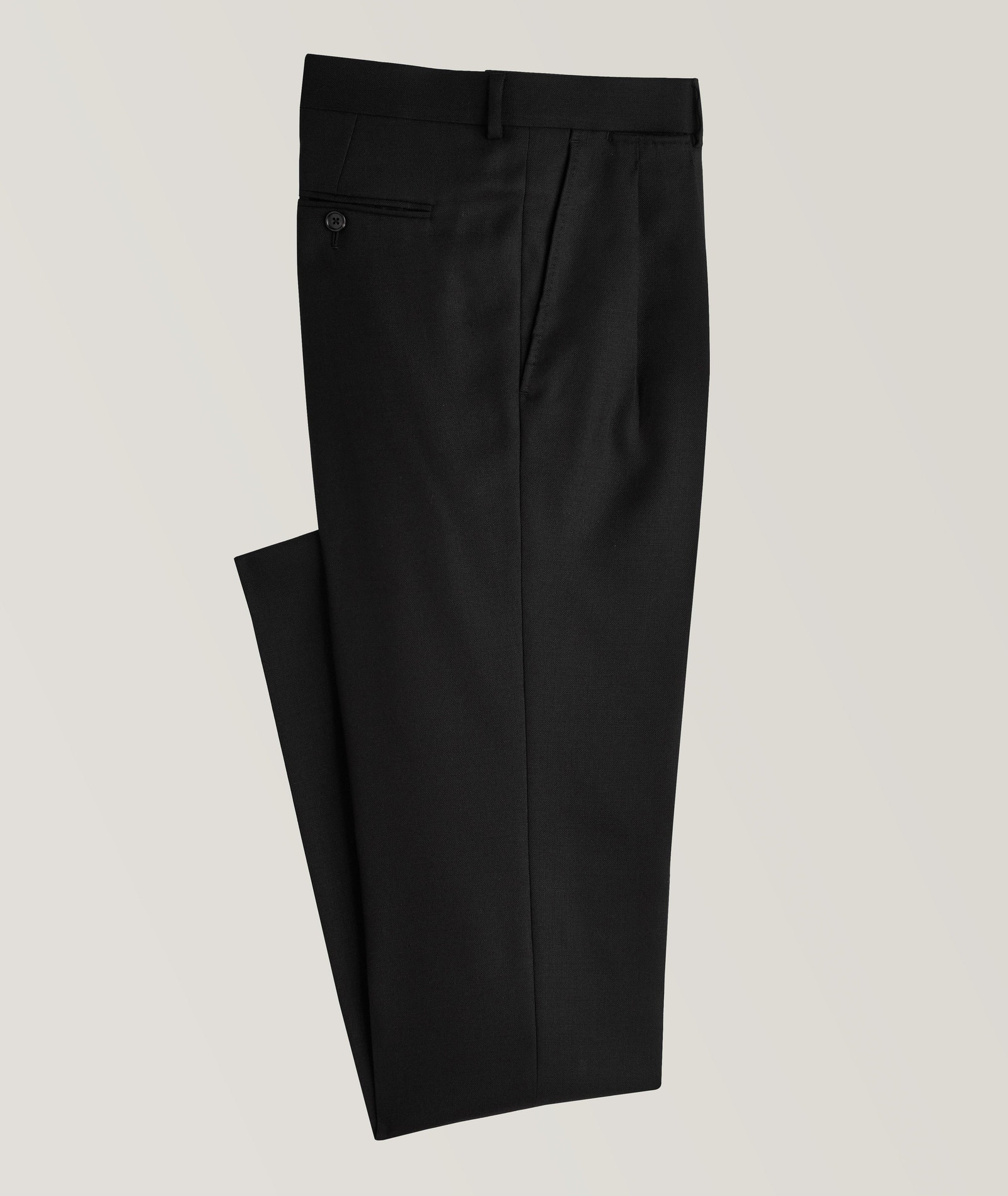 TOM FORD Slim-Fit Mohair And Viscose Dress Pants in Black 50% mohair, 50% viscose, image 1 of 1 from Harry Rosen