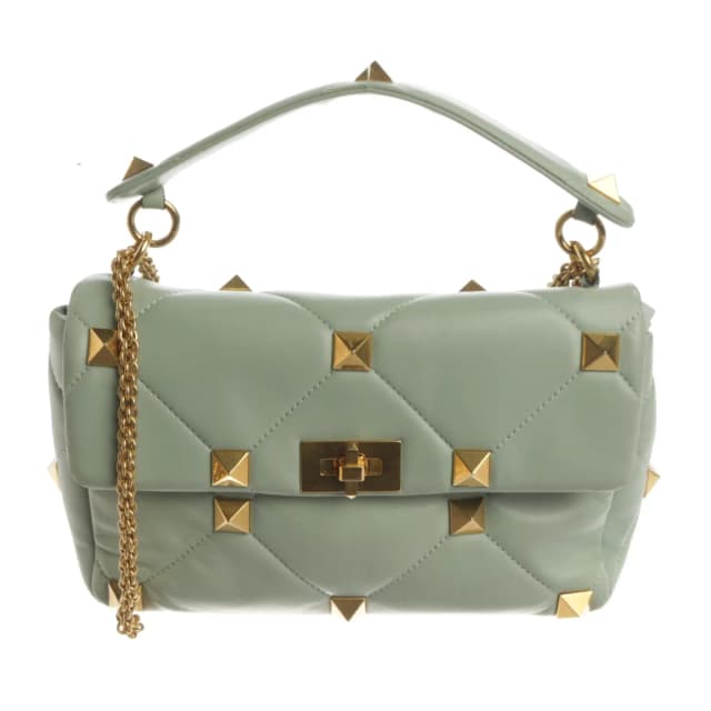 Valentino Garavani Roman Stud Handtasche Mintgrün in Grün from Buddy And Selly, photo 1 of 1