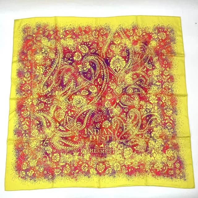 Hermès Scarf Silk Carre 90 Indian Yellow in Yellow Silk from The Reluxe, photo 1 of 1