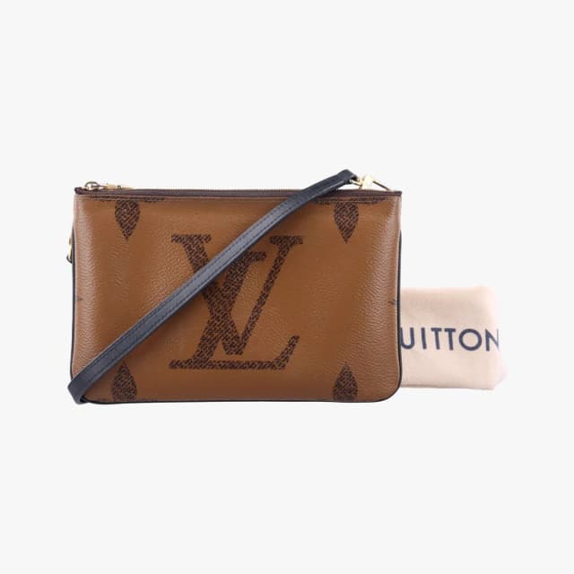 Louis Vuitton Pochette Double Zip Monogram Brown Giant in Brown from The Reluxe, photo 1 of 1
