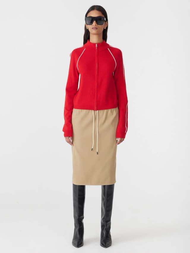 Bassike Pull On Pencil Skirt, image 1 of 1 from bassike