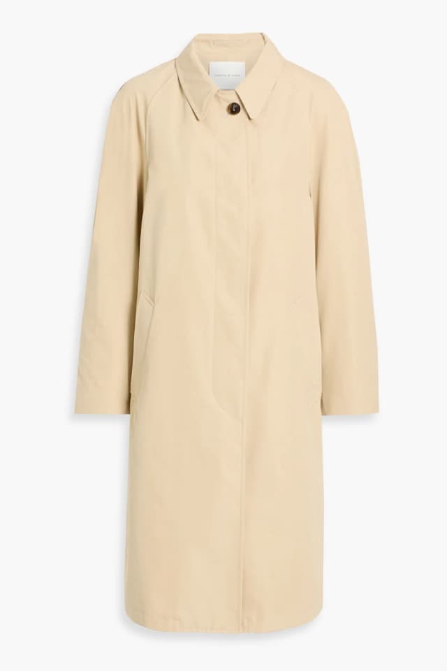 Veronica De Piante Laura Cotton Trench Coat in Beige, image 1 of 1 from THE OUTNET