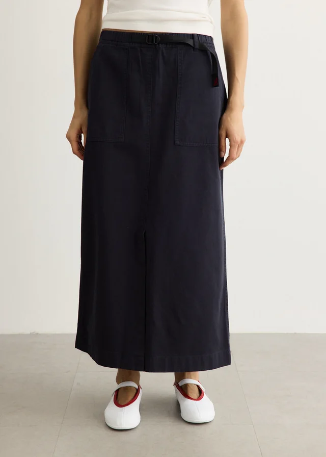 Gramicci Long Baker Skirt in DOUBLE NAVY, image 1 of 1 from Incu