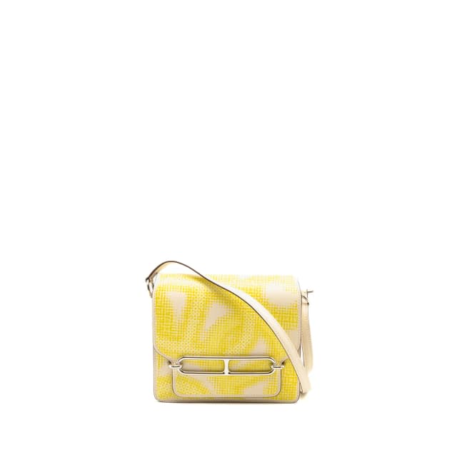 Hermès Mini Roulis Limited Edition Circuit 24 Faubourg Swift Nata/Lime/Jaune Bourgeon/Jaune Poussin… in Yellow Swift leather from EMIER, photo 1 of 1