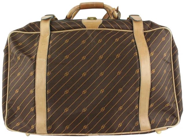 Gucci Rare Large Monogram Vintage Suitcase Luggage in Canvas from Bagriculture, photo 1 of 1