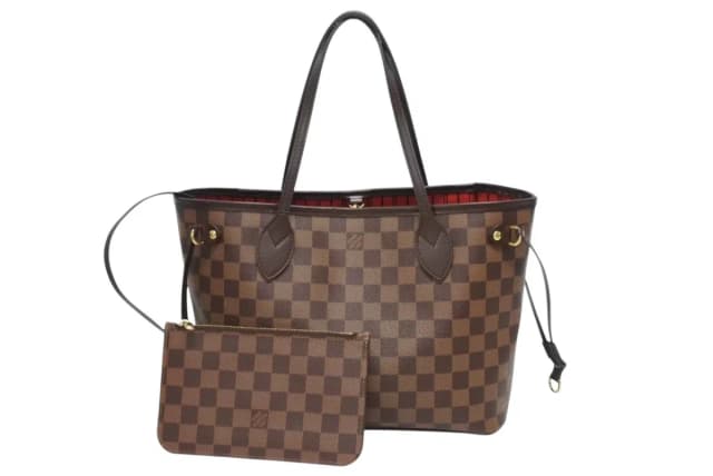 Louis Vuitton Handbag Neverfull PM Damier Ebene Canvas Brown in Brown Canvas from The Reluxe, photo 1 of 1