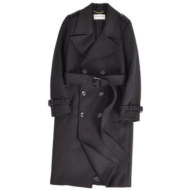 Saint Laurent Ron Coat in Wool from The Reluxe, photo 1 of 1