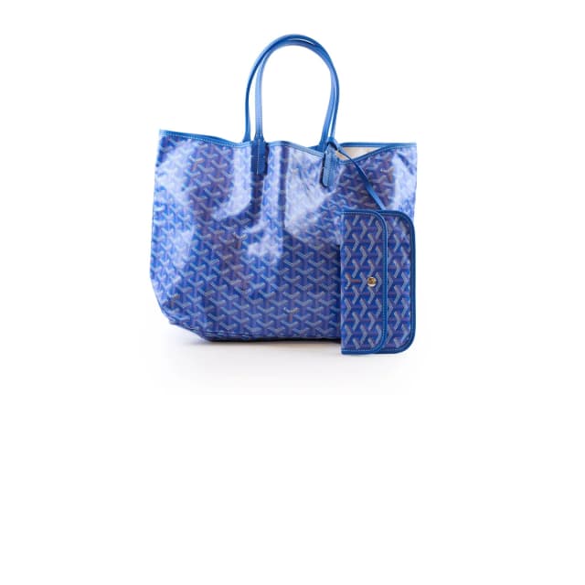 Goyard Saint Louis PM Tote Blue in Blue Canvas from The Purse Affair, photo 1 of 1