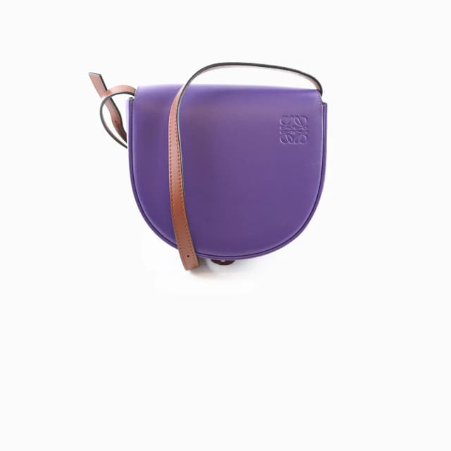 Loewe Purple Brown Heel Duo Bag in Brown Calfskin from The Purse Affair, photo 1 of 1