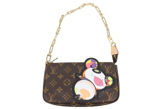 Louis Vuitton Takashi Murakami Monogram Panda Pochette Accessoires Pouch in Coated canvas from The Reluxe, photo 1 of 1