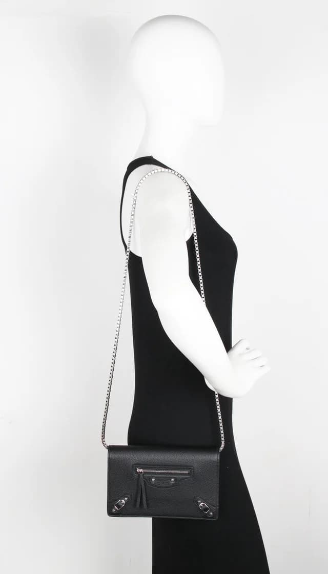 Balenciaga City WOC Grained RH, Black/Nickle, image 1 of 1 from Cultstatus