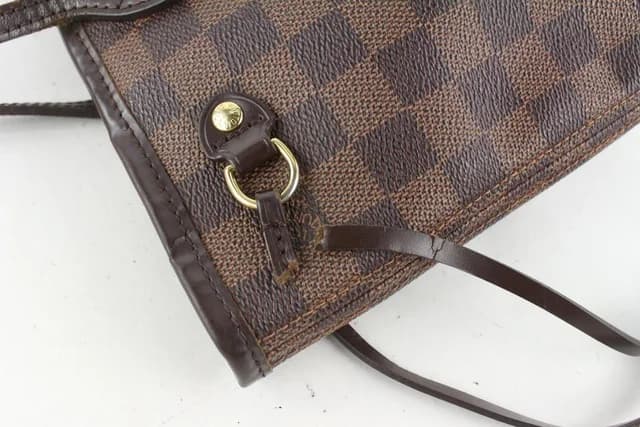 Louis Vuitton Small Damier Ebene Neverfull PM Tote Bag in Brown Canvas from Bagriculture, photo 1 of 1