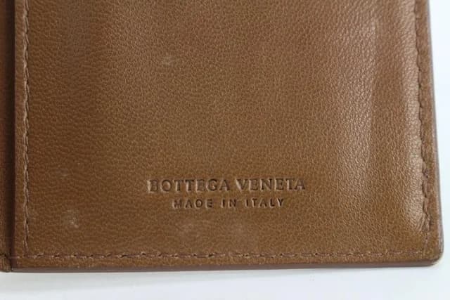 Bottega Veneta Brown Intrecciato Weave Leather card Holder Wallet in Brown Woven leather from Bagriculture, photo 1 of 1
