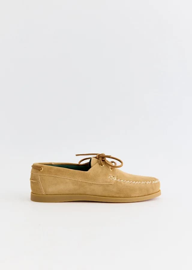 Vinny's Boatman Shoes in Biege Suede, image 1 of 1 from Incu