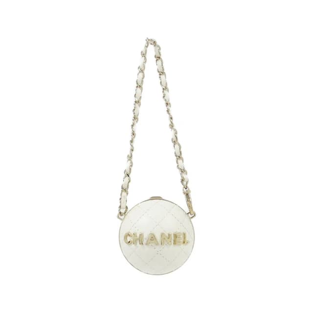 Chanel Bag Charm Keychain & Charms White in White Lambskin from The Reluxe, photo 1 of 1