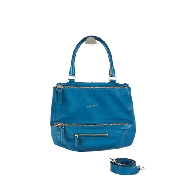 Givenchy Large Pandora Bag Teal Grained Leather in Blue Caviar leather from The Purse Affair, photo 1 of 1